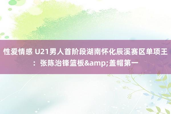 性爱情感 U21男人首阶段湖南怀化辰溪赛区单项王：张陈治锋篮板&盖帽第一