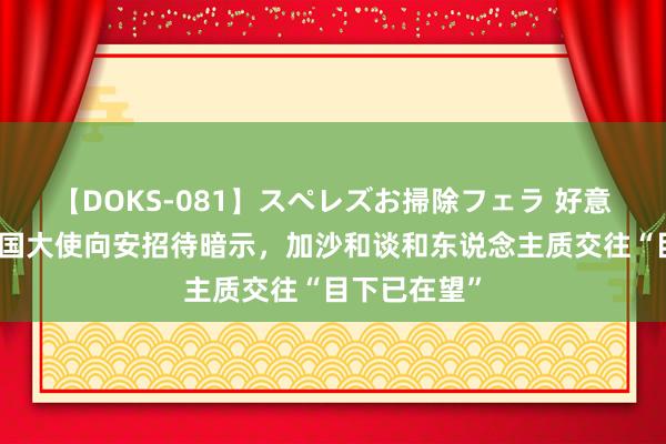 【DOKS-081】スペレズお掃除フェラ 好意思国驻连合国大使向安招待暗示，加沙和谈和东说念主质交往“目下已在望”