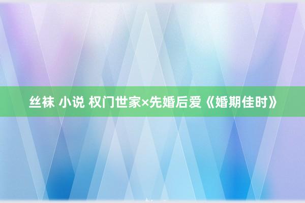 丝袜 小说 权门世家×先婚后爱《婚期佳时》